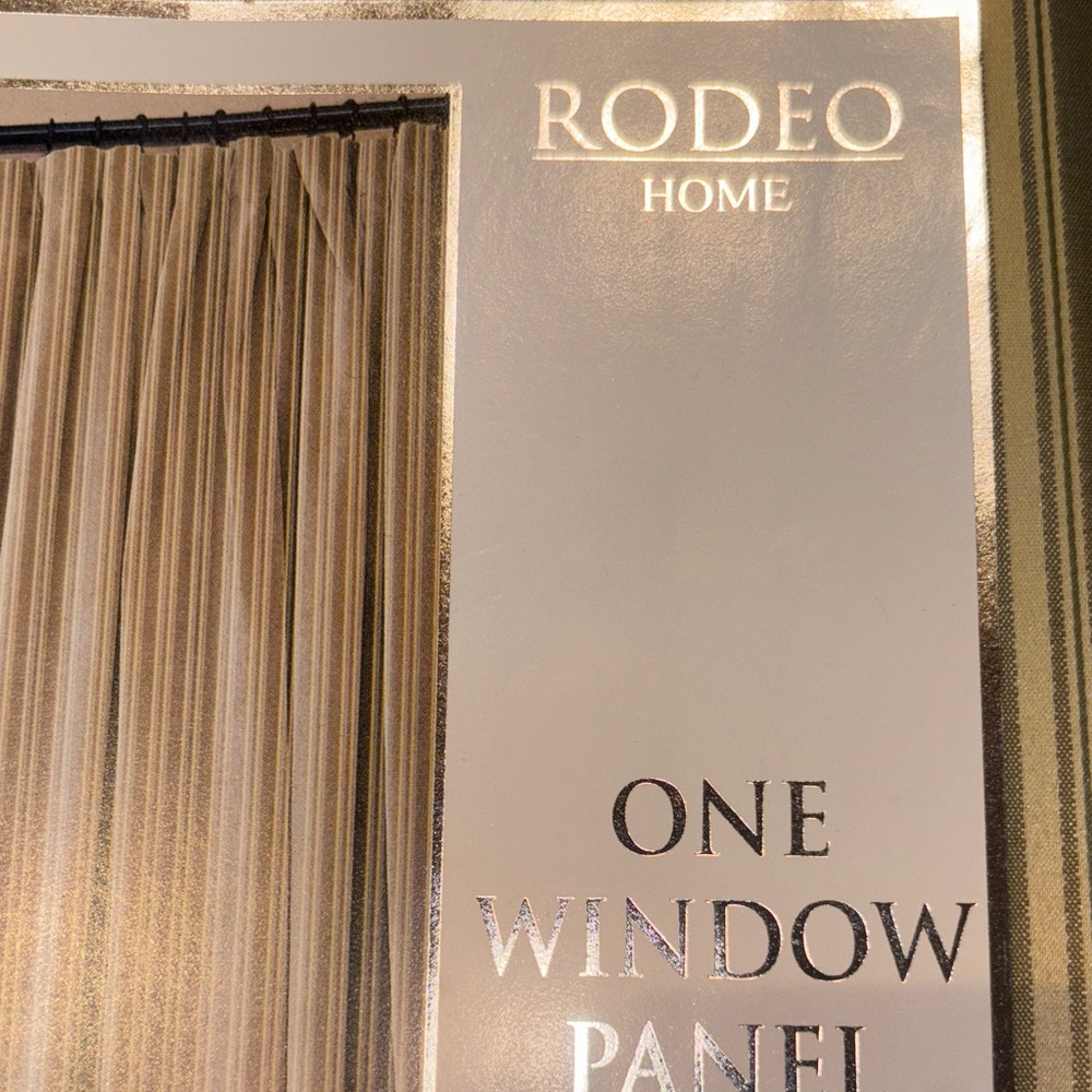 Rodeo Home Beige Window Panel - Picture 3 of 5